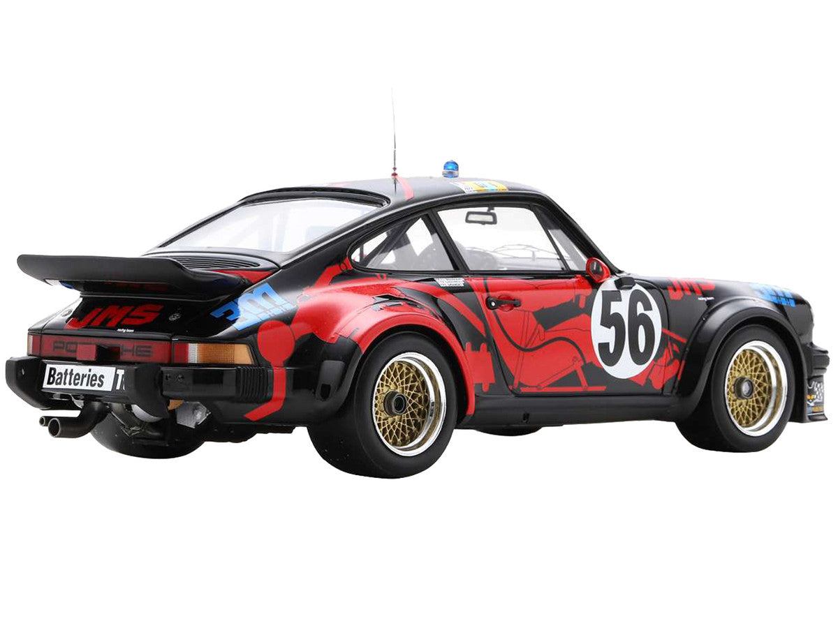 Porsche 934 #56 Jean-Louis Bousquet - Cyril Grandet - Philippe Dagoreau "JMS Racing-ASA Cachia" "24 Hours of Le Mans" (1977) with Acrylic Display Case 1/18 Model Car by Spark-2